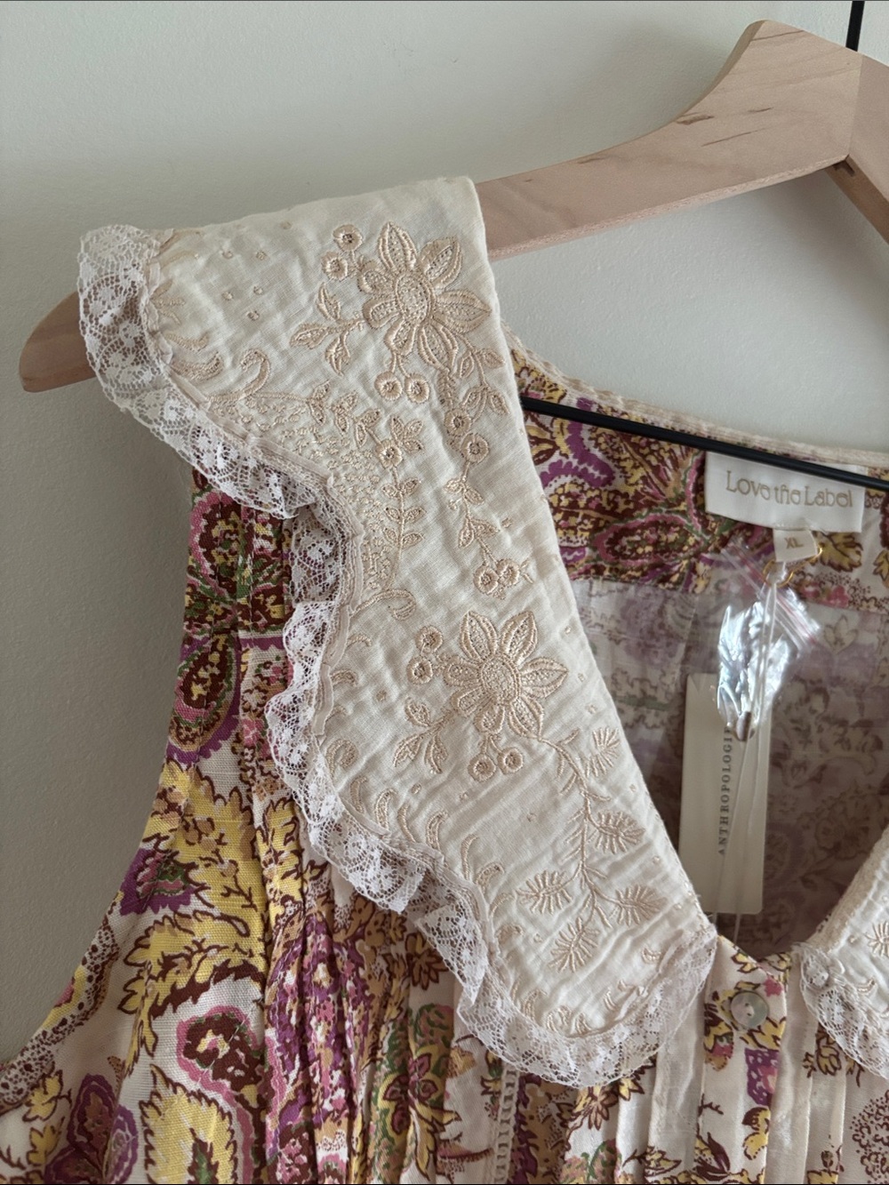 NWT Love the Label • Casey collared top—linen/cotton blend. - Picture 3 of 9